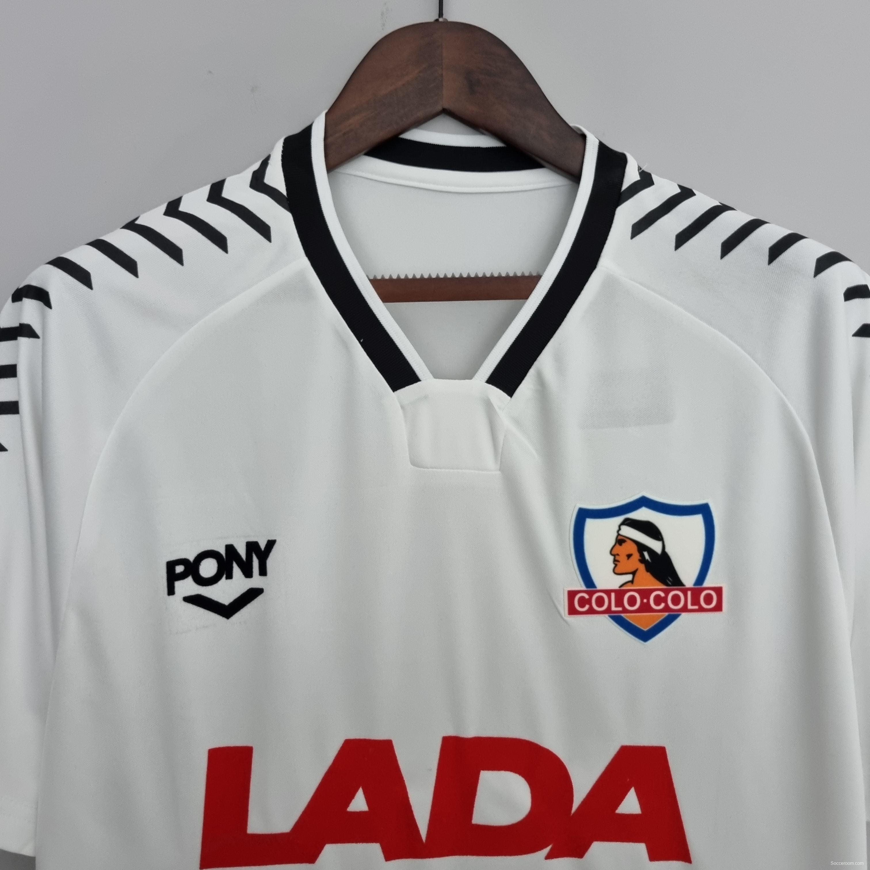 Retro 1992 Colo Colo home Soccer Jersey