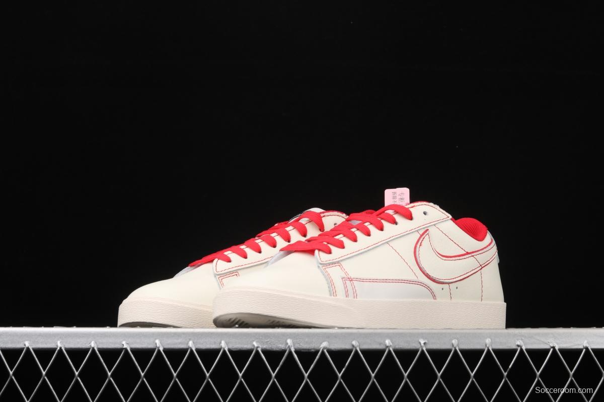 NIKE Blazer Low Prm Trail Blazers low-top skateboard shoes 454471-106