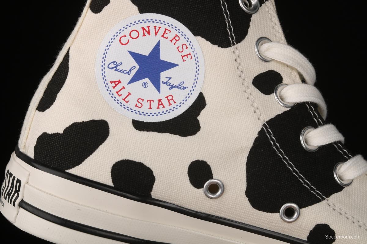 Converse 21ss All Star US Cow Spot Japanese Converse vintage cow pattern high upper shoes 1SC563