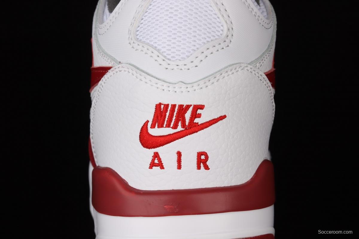 NIKE Air Flight 89 white and red air cushion basketball shoes DD1173-100