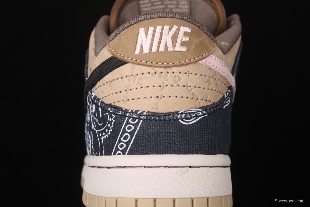 Travis Scott × SB DUNK joint name board shoes cashew fruit CT5053-001