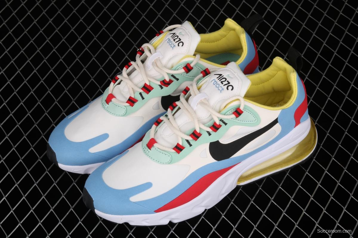 NIKE Air Max 270React new high-frequency mesh function half-palm air cushion running shoes AT6174-002