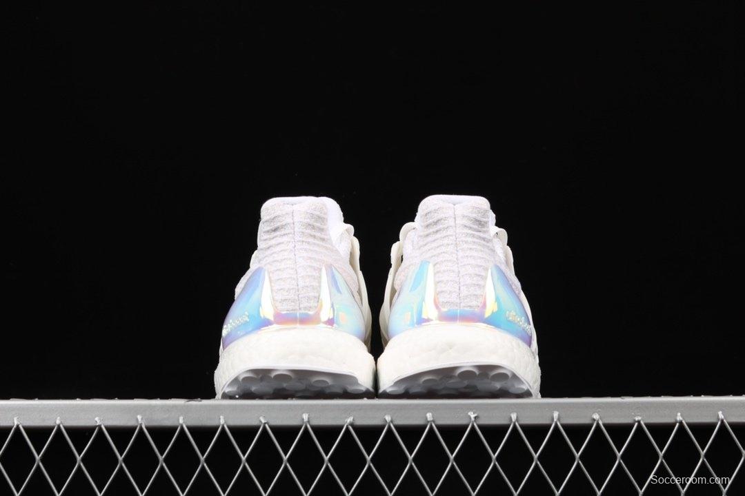 Adidas Ultra Boost 4.0Iridescent BY1756 fourth generation knitted striped white laser UB