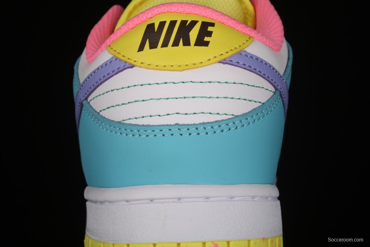 NIKE SB DUNK Low SE Candy egg / candy mandarin duck dunk series low side leisure sports skateboard shoes DD1872-100