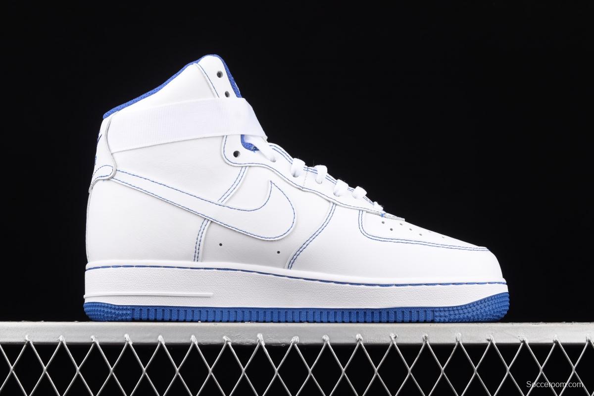 NIKE Air Force 1 High'07 white and blue high top casual board shoes CV1753-101