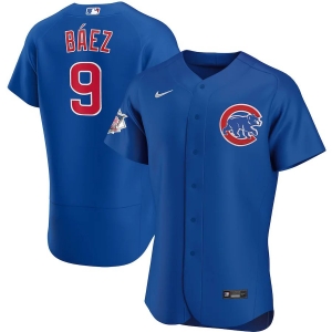 Men's Javier Baez Royal Alternate 2020 Authentic Player Team Jersey