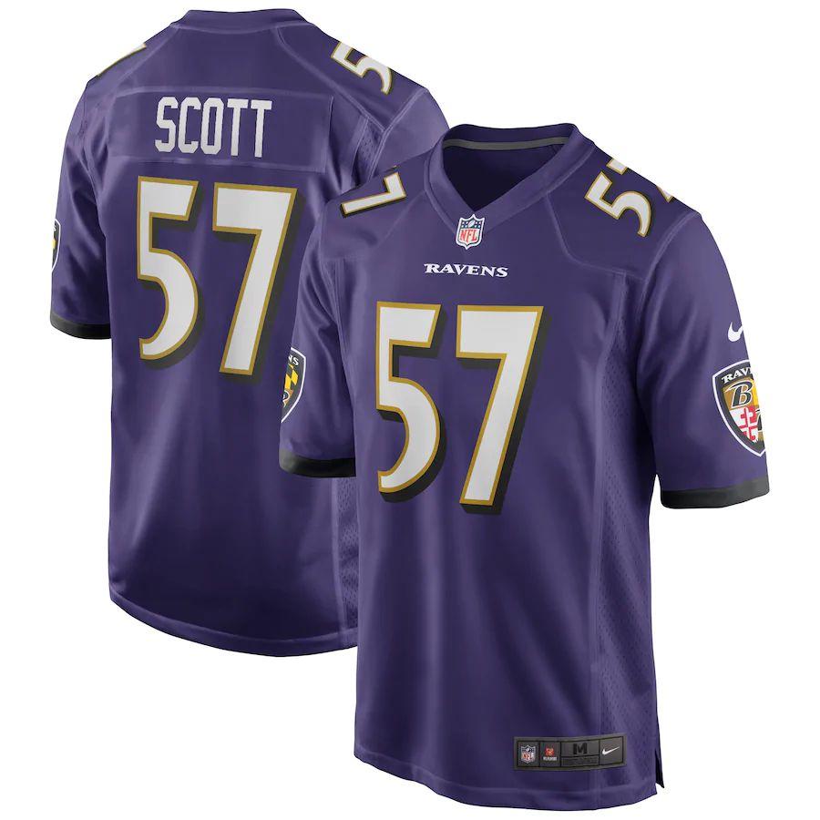 Men's Bart Scott Purple Retired Player Limited Team Jersey