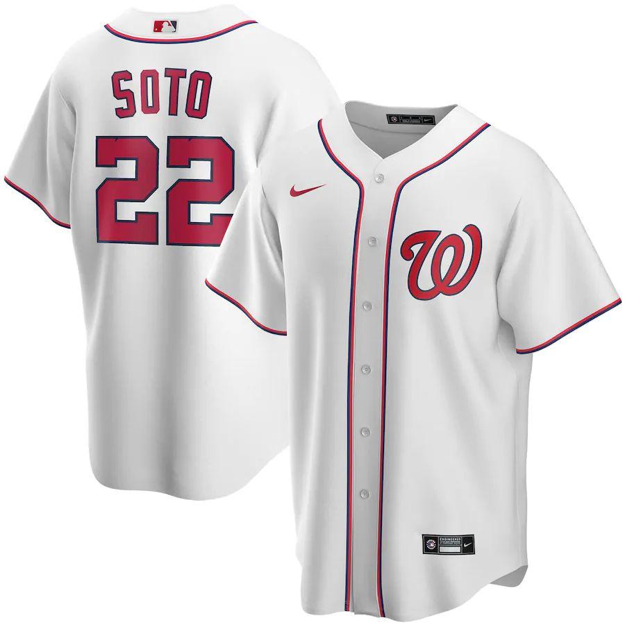 Men's Juan Soto White Home 2020 Player Team Jersey