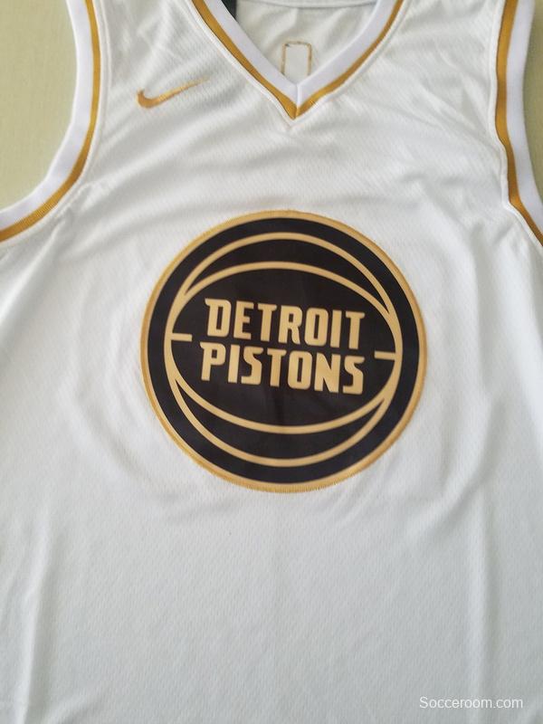 Derrick Rose 25 White Golden Edition Jersey