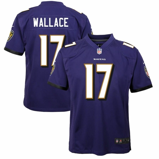 Youth Mike Wallace Purple Player Limited Team Jersey