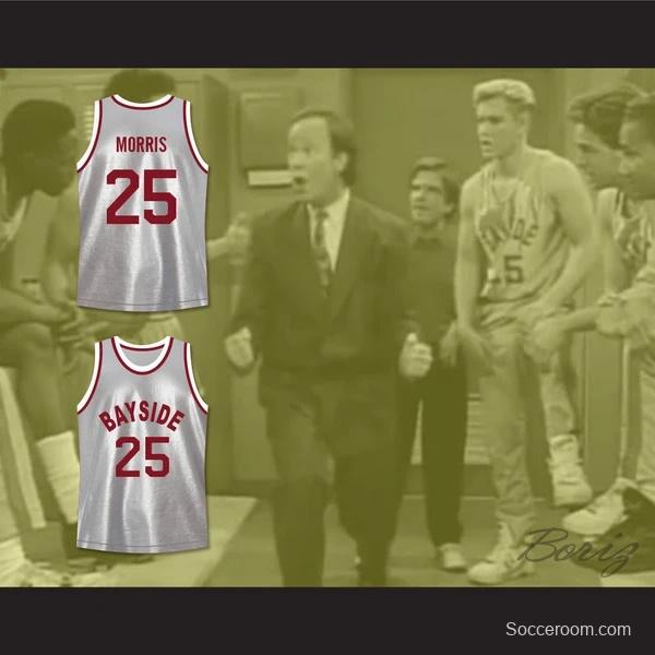 Saved By The Bell Zack Morris 25 Bayside Tigers Basketball Jersey