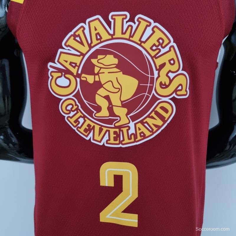 2022 Cleveland Cavaliers Irving#2 Urban Edition Red NBA Jersey