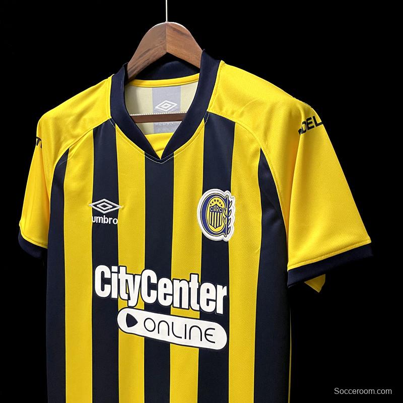 22/23 Rosario Central Home Soccer Jersey