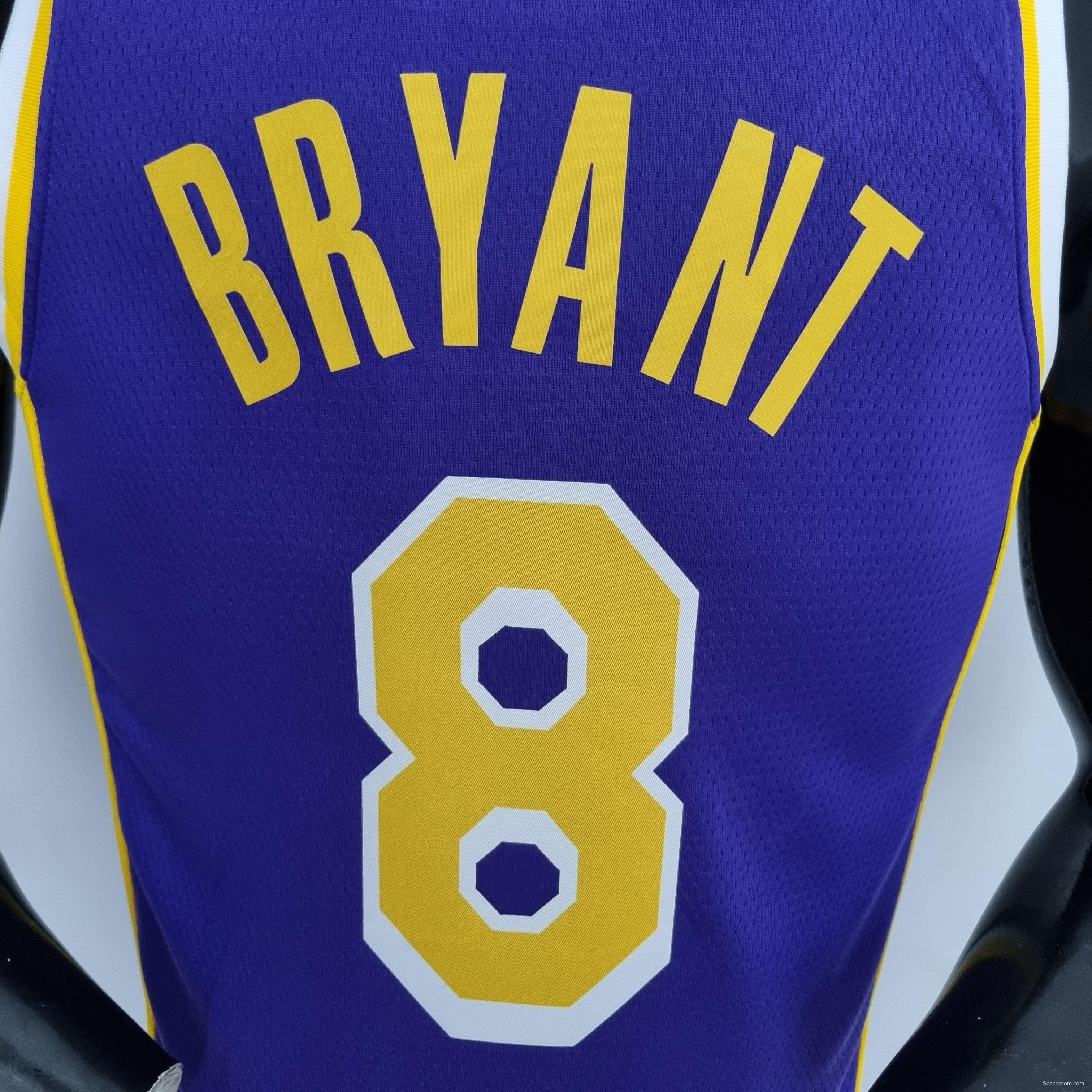 75th Anniversary BRYANT#8 Los Angeles Lakers Jordan Purple NBA Jersey