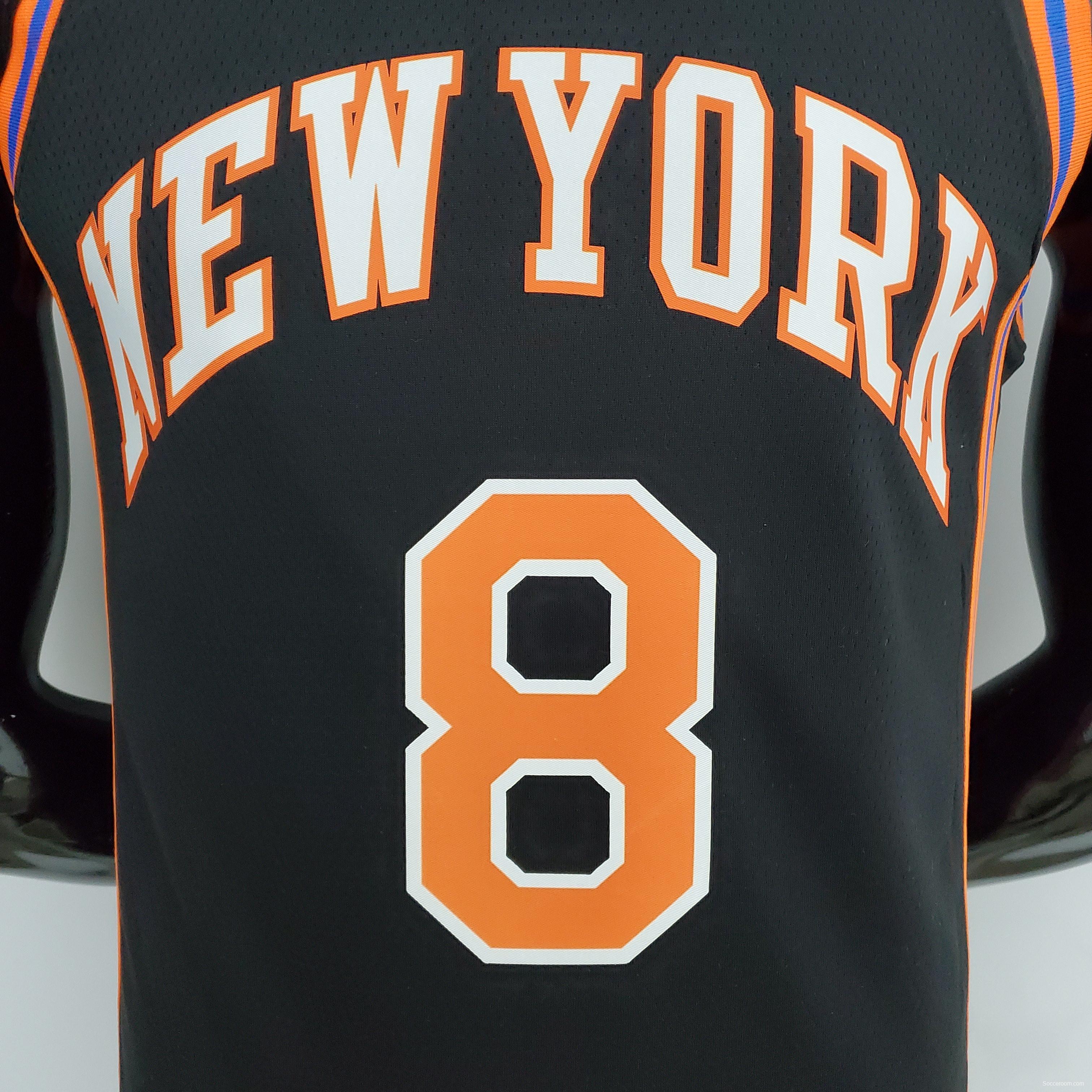 2022 Season Walker #8 Knicks Urban Edition Black NBA Jersey