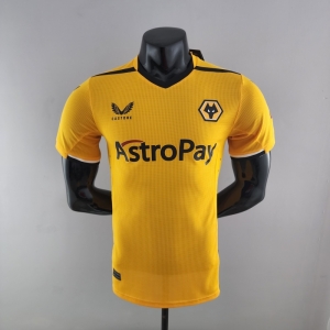 Player Version 22/23 Wolverhampton Wanderers Home Soccer Jersey