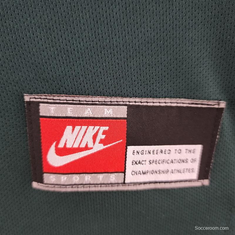 Retro Goalkeeper Brazil 1998 Dark Green Jersey