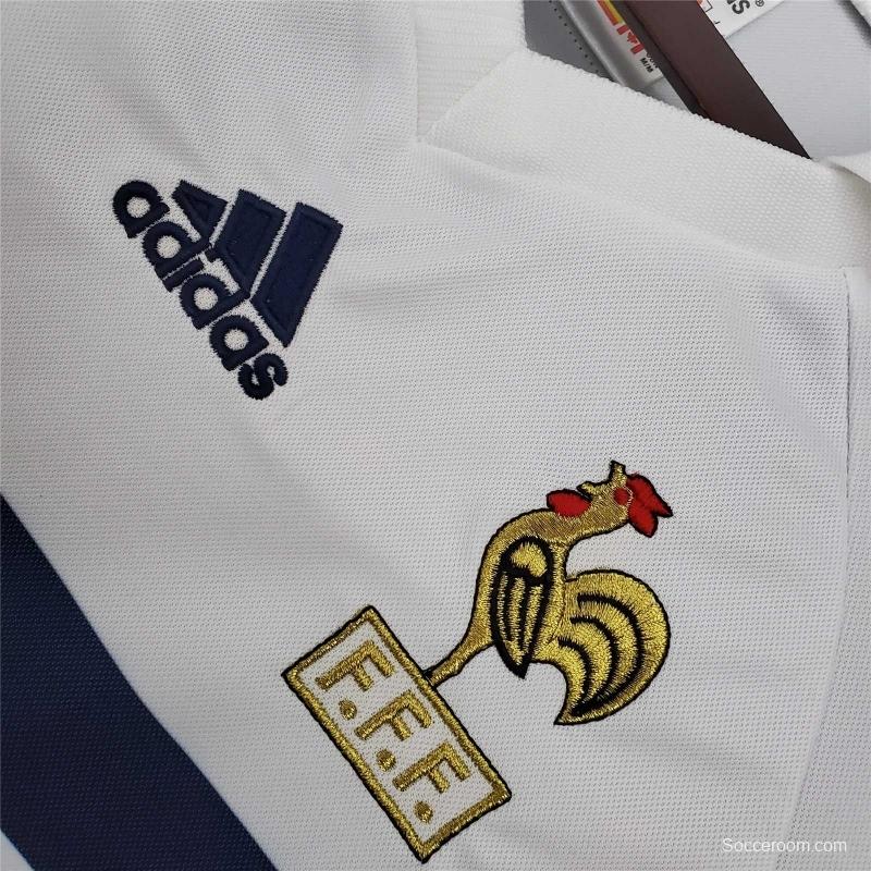 Retro 1998 France Away White Soccer Jersey