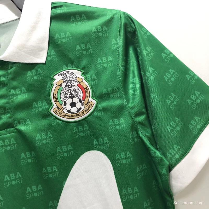 Retro 1995 Mexico Home Soccer Jersey