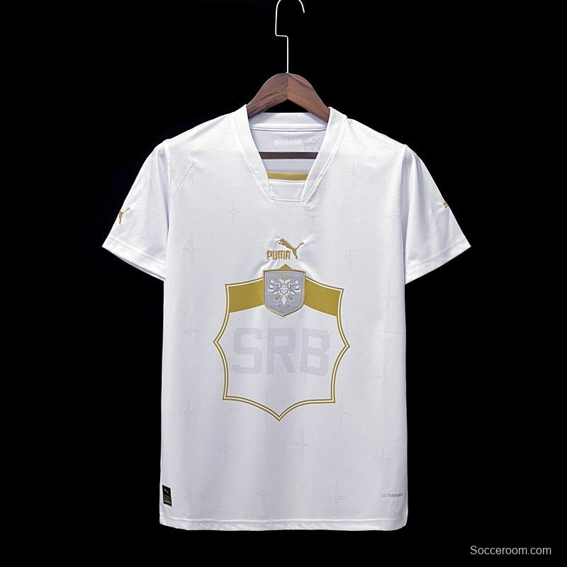 2022 Serbia Away White Jersey