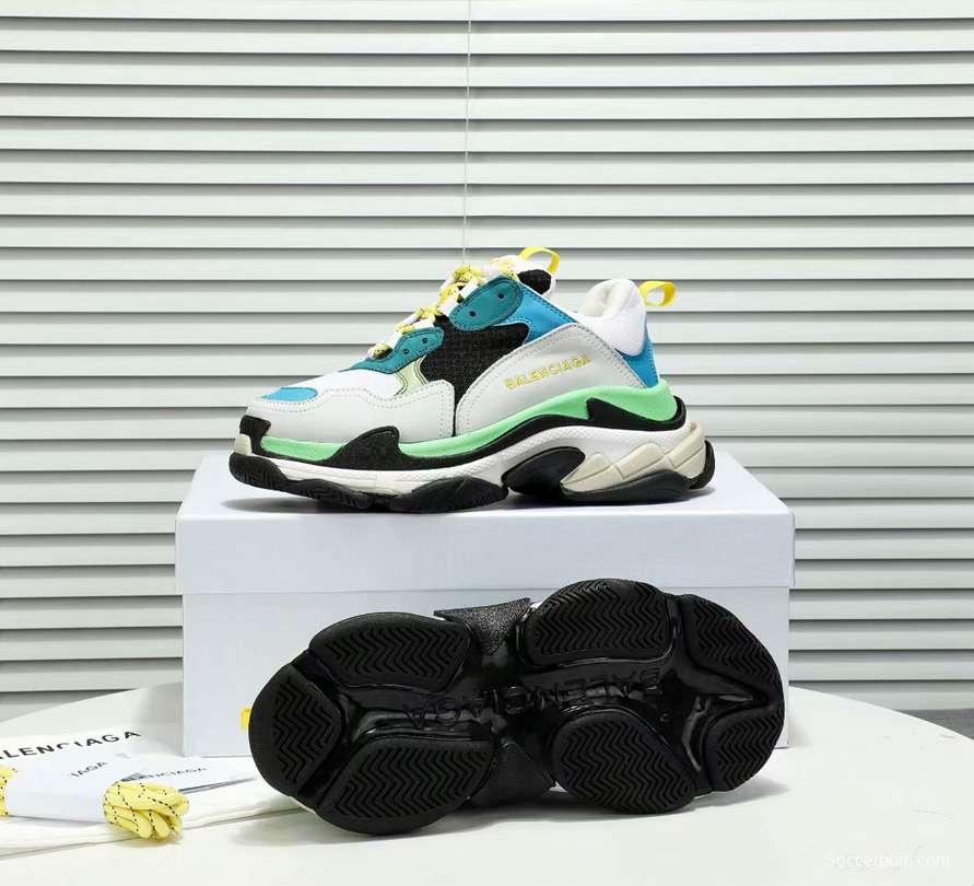 Men/Women Balenciaga Triple S Sneaker Green/Grey/Black