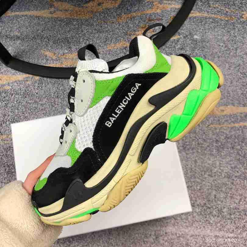 Men Balenciaga Triple-S Sneaker Green/Black