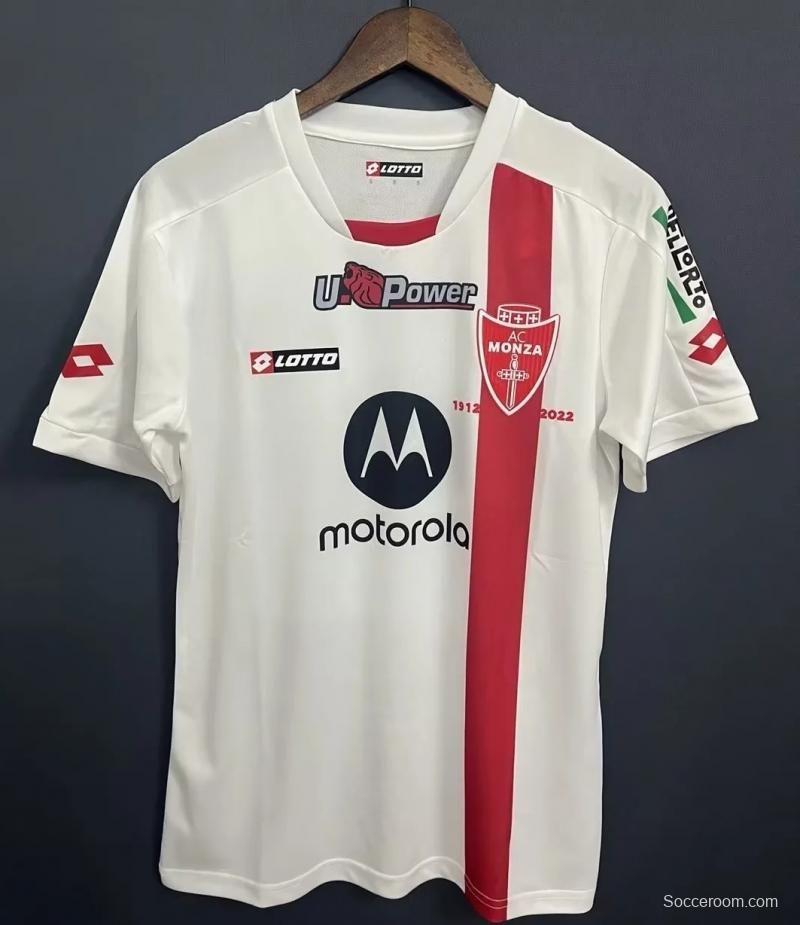 22/23 Monza Away White Soccer Jersey