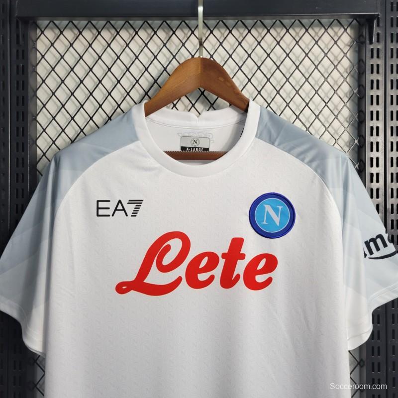 23-24 Napoli White European Away Jersey