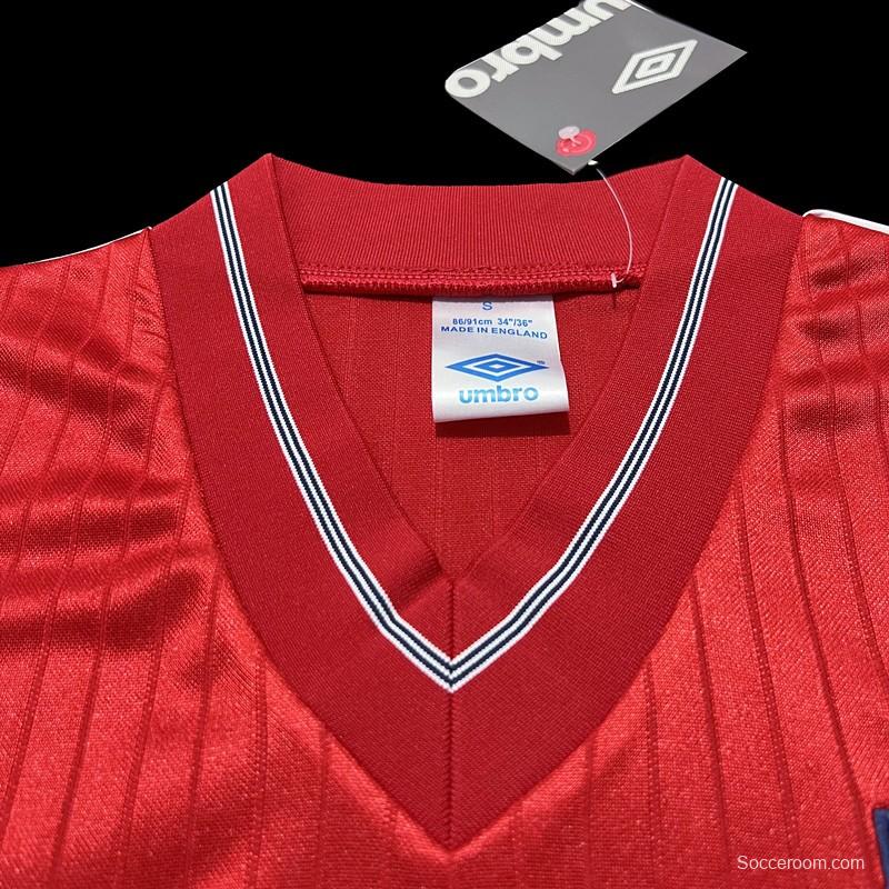 Retro 84/87 England Away Soccer Jersey