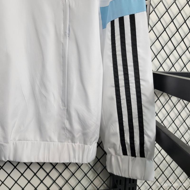 23-24 Juventus White Windbreaker