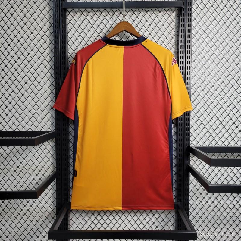 Retro 01/02 Roma Home European Jersey