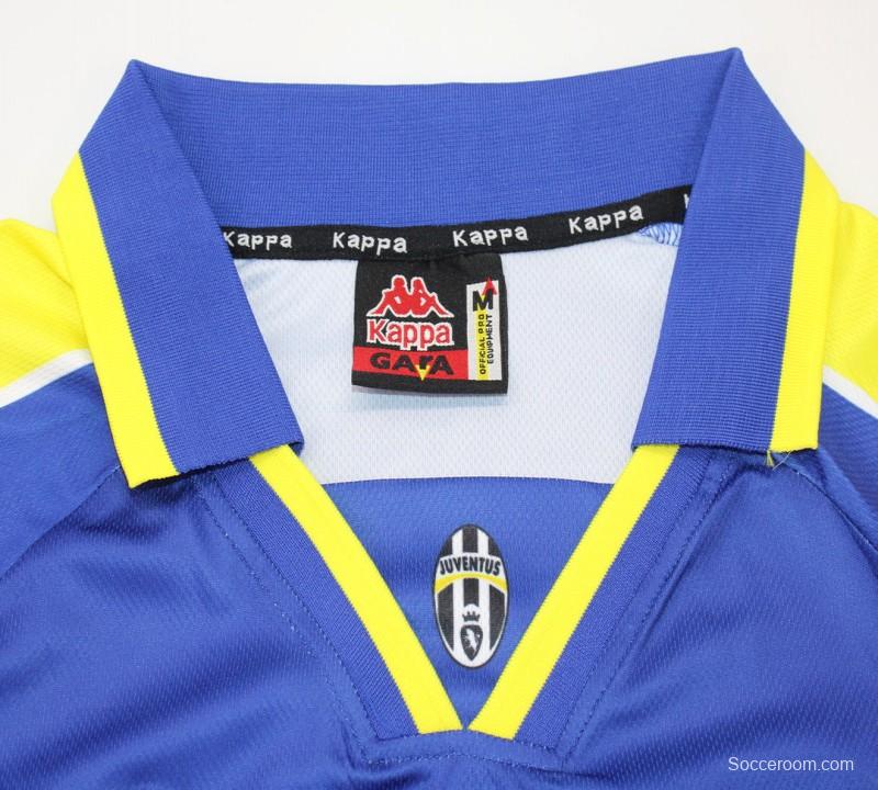 Retro 95/96 Juventus Away Blue Long Sleeve Jersey