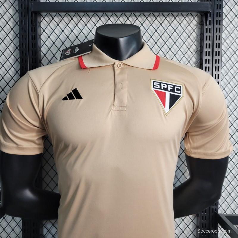 23-24 Sao Paulo Beige POLO Jersey