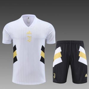 23 24 Juventus White Remake Icon Short Sleeve+Shorts