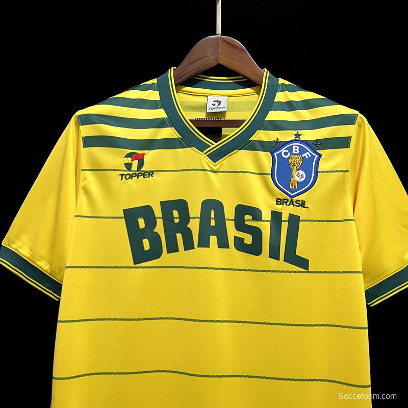 Retro Brazil 1984 Home Jersey