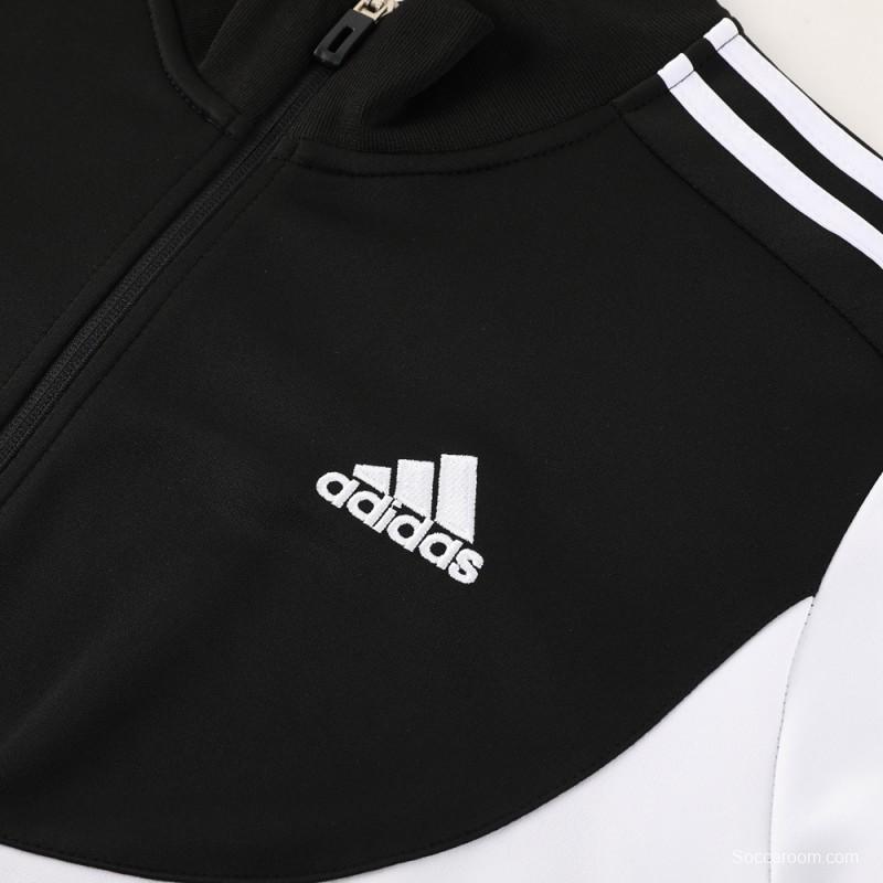 23/24 Adidas Black/White Full Zipper +Pants