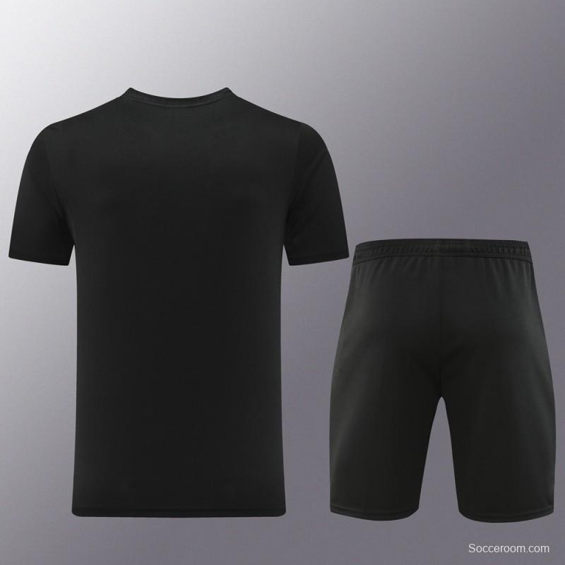 23/24 NIKE Black Short Sleeve Jersey+Pants