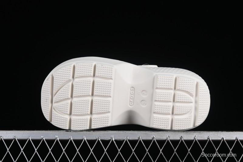 Crocs Classic Clog Retro Beach Sandals with Adjustable Heel Strap and Thick Sole - B.D4