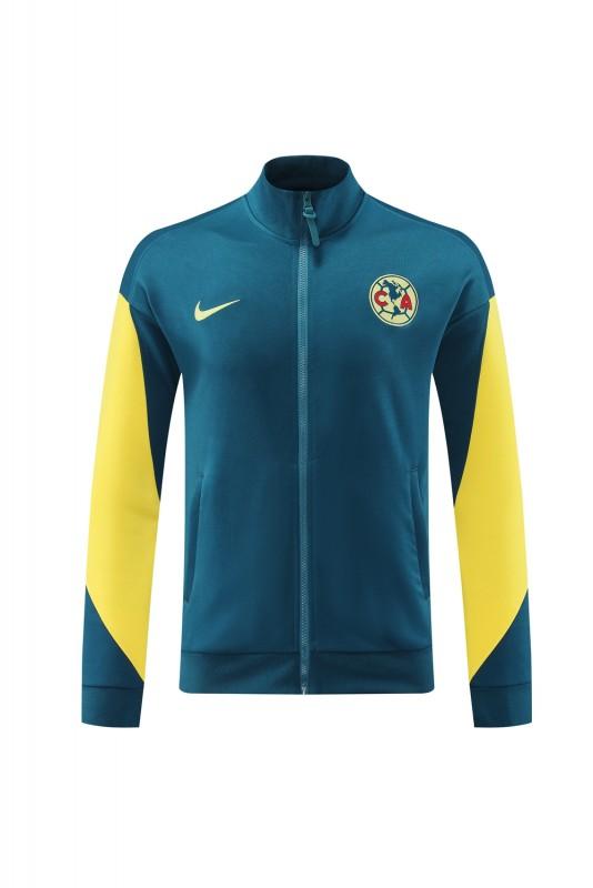 24/25 Club America Green/Yellow Full Zipper Jacket +Long Pants