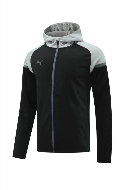 2024 Puma Black/Grey Full Zipper Jacket +Long Pants