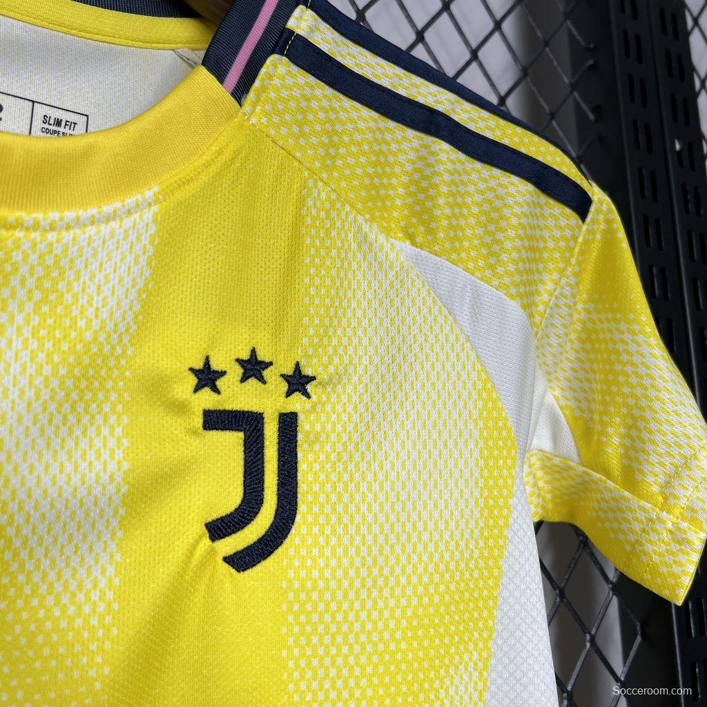 24/25 Kids Juventus Away Yellow Jersey