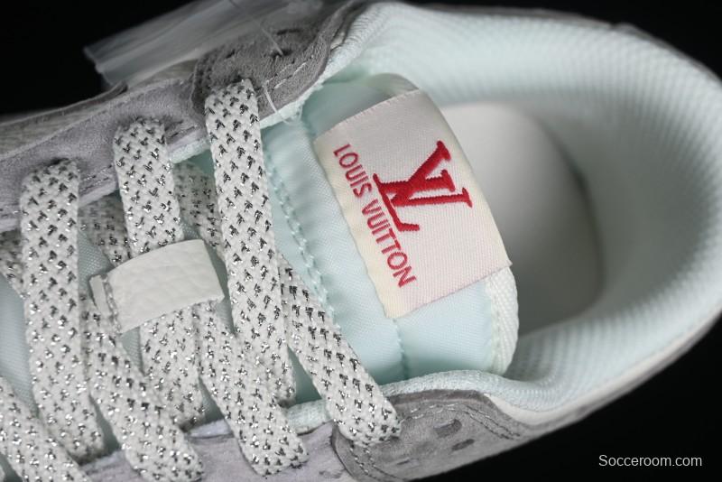 Nike SB Dunk Low LV Collaboration - Beige Grey Crystal Sole Night Light Anniversary High-End Custom Low-Top Casual Sneakers - CR8033-503