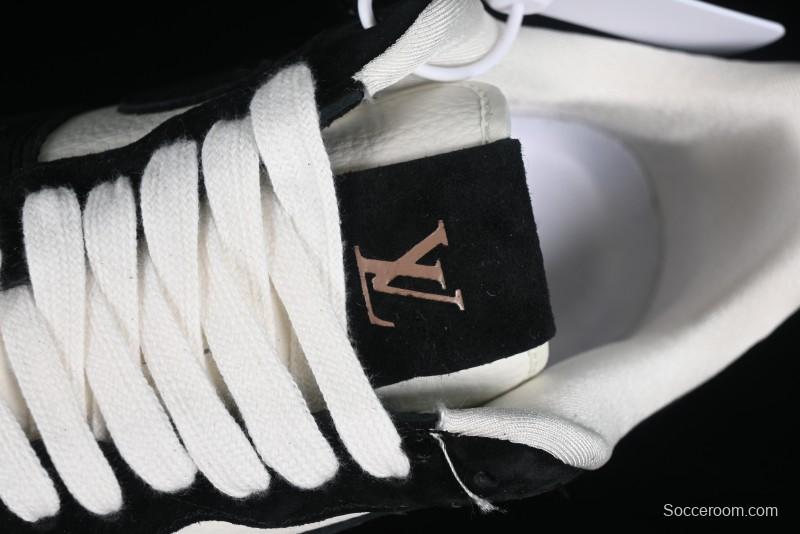 Nike Air Force 1 '07 Low LV Collaboration - Beige Black Pigskin Casual Sneakers - HD1968-010