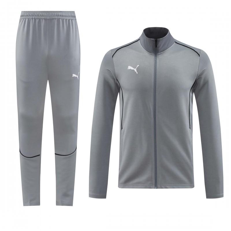 24/25 Puma Grey Full Zipper Jacket +Long Pants