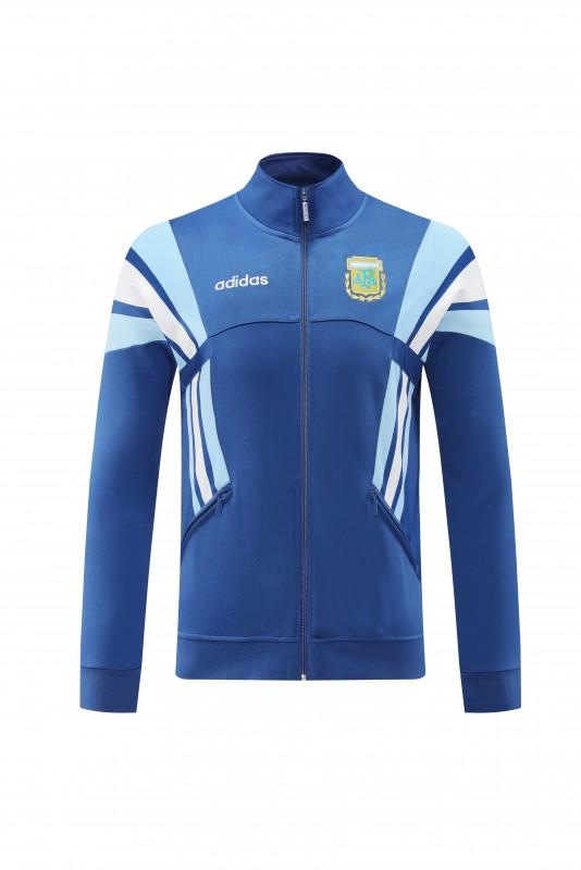 2024 Argentina Blue Full Zipper Jacket +Long Pants