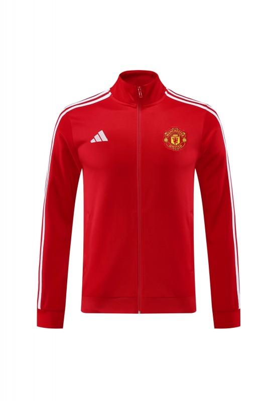 24/25 Manchester United Red Full Zipper Jacket +Long Pants