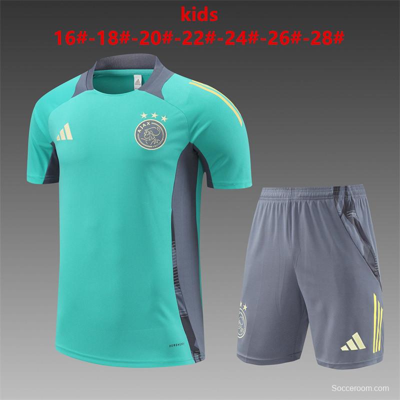 24/25 Kids Ajax Green Short Sleeve Jersey+Shorts