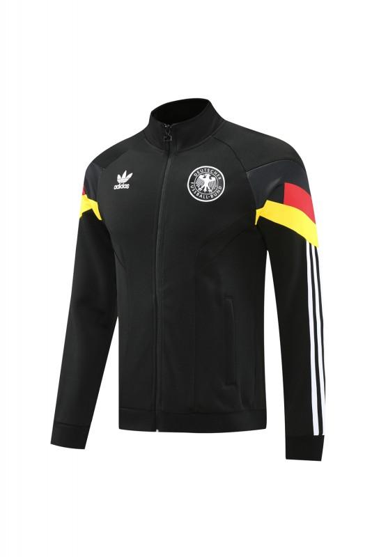 2024 Germany Black Full Zipper Jacket +Long Pants