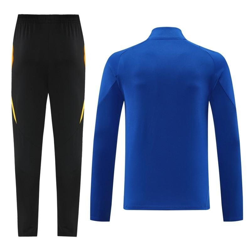 2024 Adidas Blue Half Zipper Jacket+Long Pants