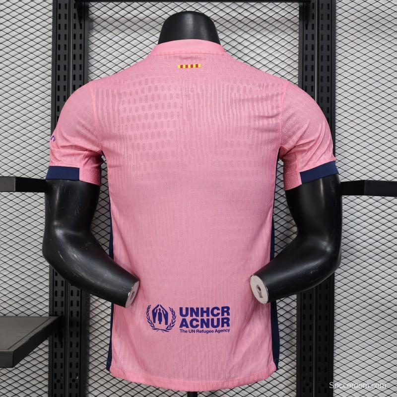 Player Version 25/26 FC Barcelona 125Th Anniversary Special Pink with Spotify Sponsor Jersey
